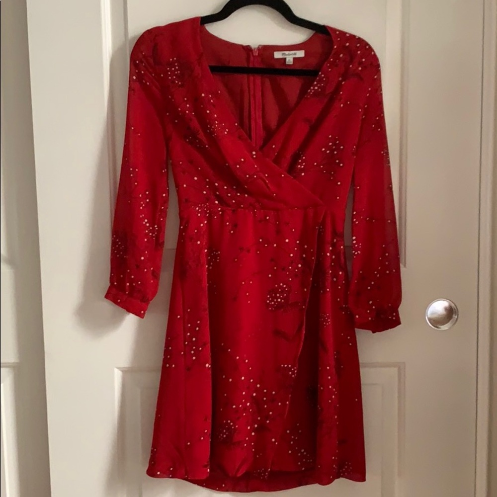 Madewell red dress